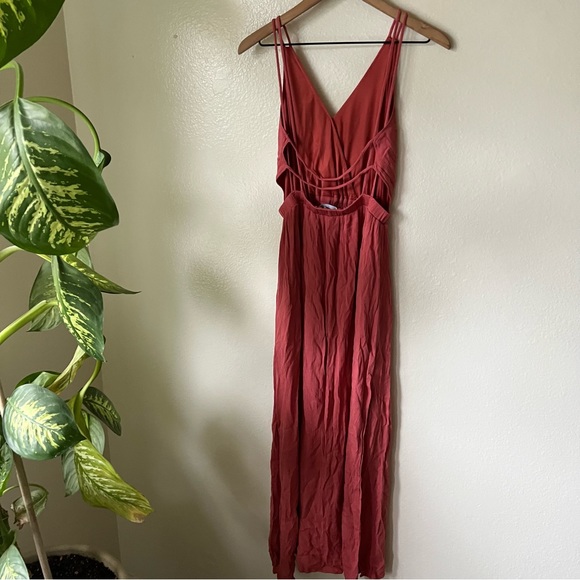 Lulus | Lost in Paradise Rusty Rose Maxi Dress - Picture 6 of 8